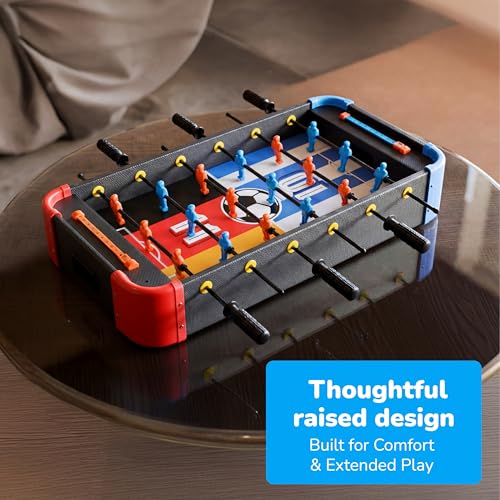 Image of Lifelong Foosball Table with Chess & Ludo | 3-in-1 Big Size Indoor Outdoor Game for Kids | 6 Handles with Team Players | Portable & Durable | Fun Games for Boys & Girls 7-14 Years(70x10x32 cm)LLCFBT02
