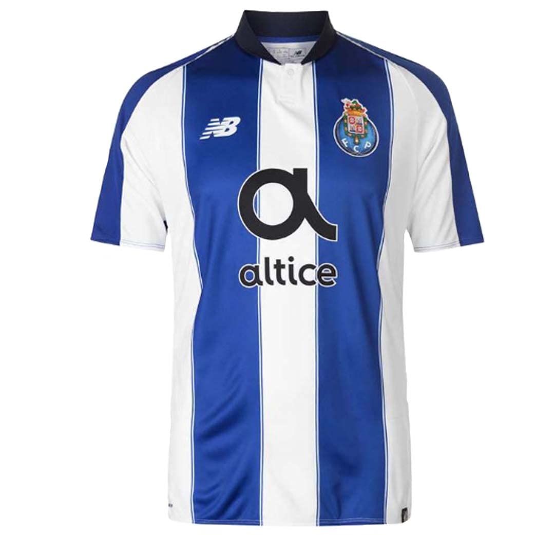 New Balance FC Porto Primera Equipación 2018-2019 Niño, Camiseta, Azul-Blanco, Talla LB
