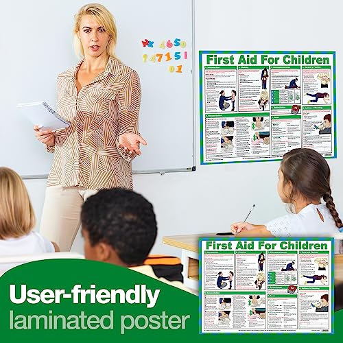 Image of Safety First Aid Laminated First Aid for Children Poster