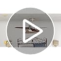 DWVO 52" Ceiling Fan with Lights and Remote, 3 Blade Ceiling Fan with Light Tri-Color Temperature, Modern Ceiling Fan with Reversible 6 Speed,Quiet DC Motor for Bedroom, Living Room