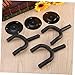 BESTonZON 3pcs Guitar Hangers for Wall Round Hook Holders for All Guitars Violins and Instruments Easy to Install Space-Saving Design for Music Lovers