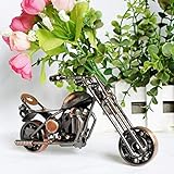 DAJIADS Statues,Table Sculpture Modern Sculpture Statue Metal Iron Bronze Simple Motorcycle Model Sc