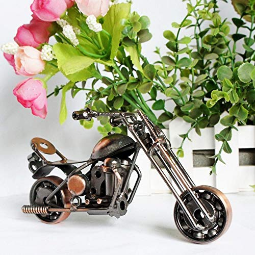 Dajiads Statues,Table Sculpture Modern Sculpture Statue Metal Iron Bronze Simple Motorcycle Model Sculpture Abstract Sculpture For Home Ornaments #TOP3