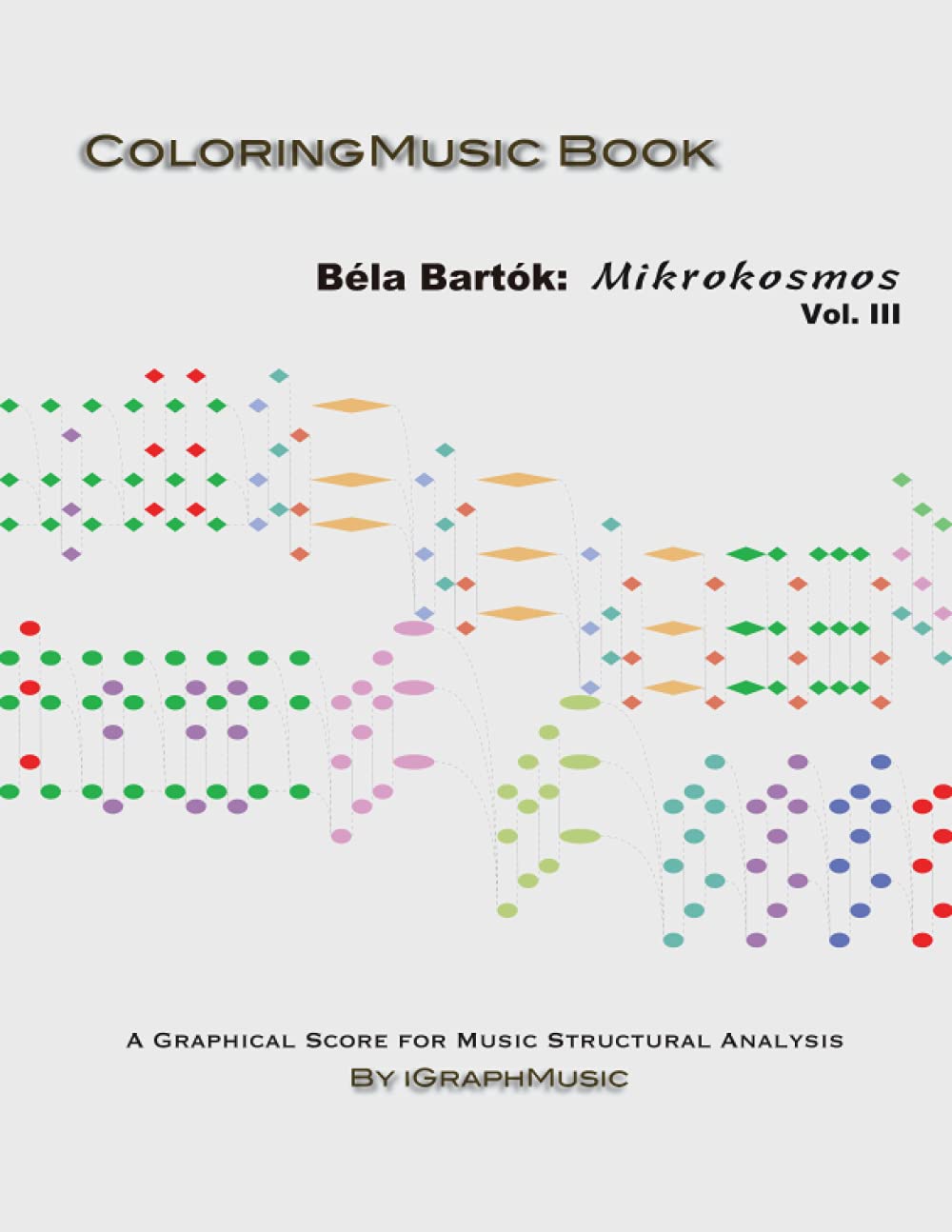 Béla Bartók: Mikrokosmos, Vol. III: A Coloring Music Book for Studying