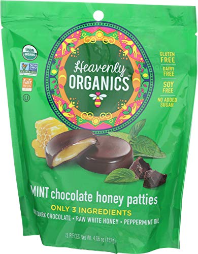 Heavenly Organics BWA42972 Honey Patty Chocolate Mint Organic Bag thumb #3