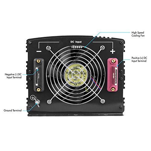 Wagan EL3746 12V 8000 Watt Power Inverter with Remote Control, 16000 Watt Surge Peak, Proline 12 Volt Power Converter for Home RV Camping Van Life Off Grid