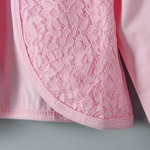 Image of Girl Lace Bolero Cardigan Shrug - Little Girl Long Sleeve Shrug Sweater with Pearls 2-11 Years