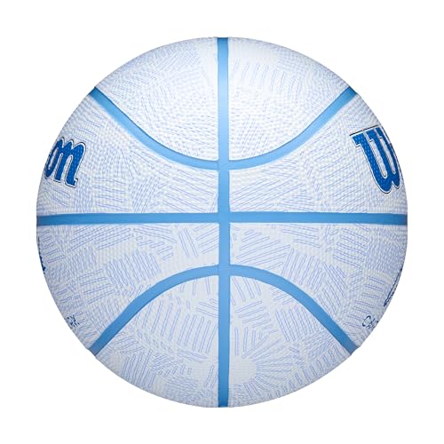 Wilson Caitlin Clark Envision Basketball, Gummibasketball mit 'Dream Big'-Design, Farbe: Blau, Größe: 6