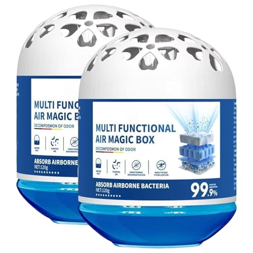 2 Stück Multifunktionale Air Magic Box Luftbox zur Staubentfernung in Innenräumen automatische Staubabsaugung Formel mit Pflanzenextrakten langanhaltende Frische (2)