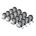 Geindus Set Of 16 Scaffolding Casters Premium TPR Scaffolding Wheels Scaffold Caster Wheel With Brake Lock
