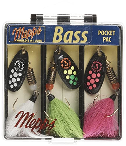 Mepps Black Fury vestita Bass Fishing Lure Pocket