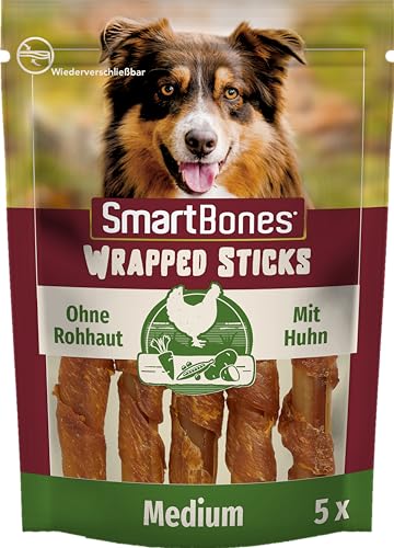 Produktbild von SmartBones Chicken Wrapped Sticks Medium Hundesnack mit Huhn