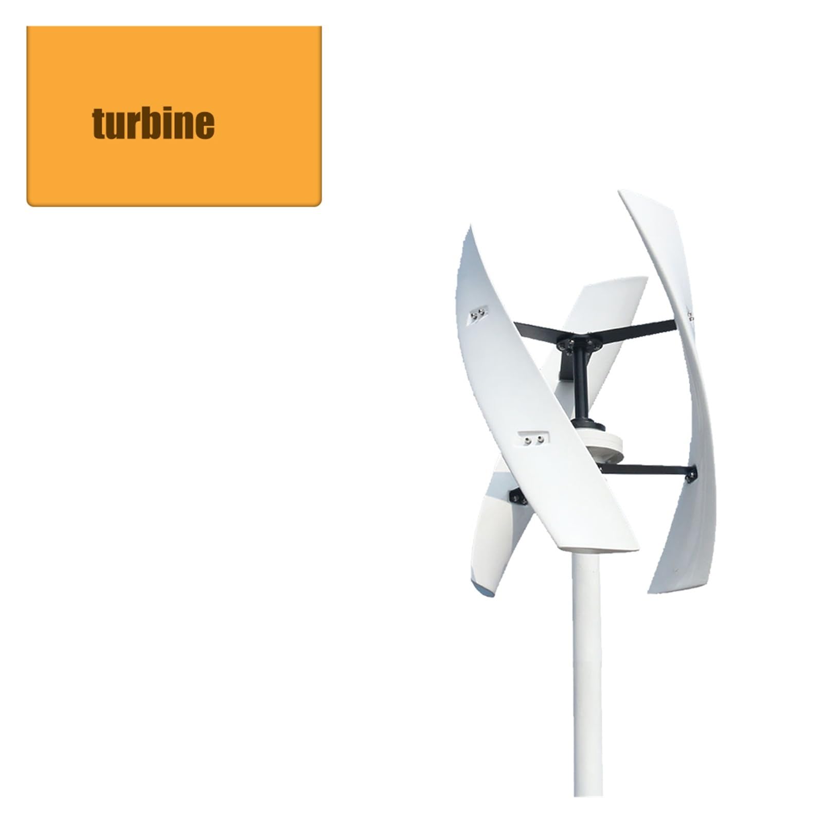 Turbina eólica de eje Vertical, generador Vertical de 25KW y 20KW, 12V, 24V, 48V con controlador de carga MPPT for uso doméstico, carga híbrida para generación de energía de emergencia(Wind turbine on