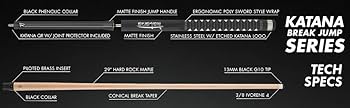 Amazon.com : KATANA KATBJ01 Break Jump Pool Cue - Matte