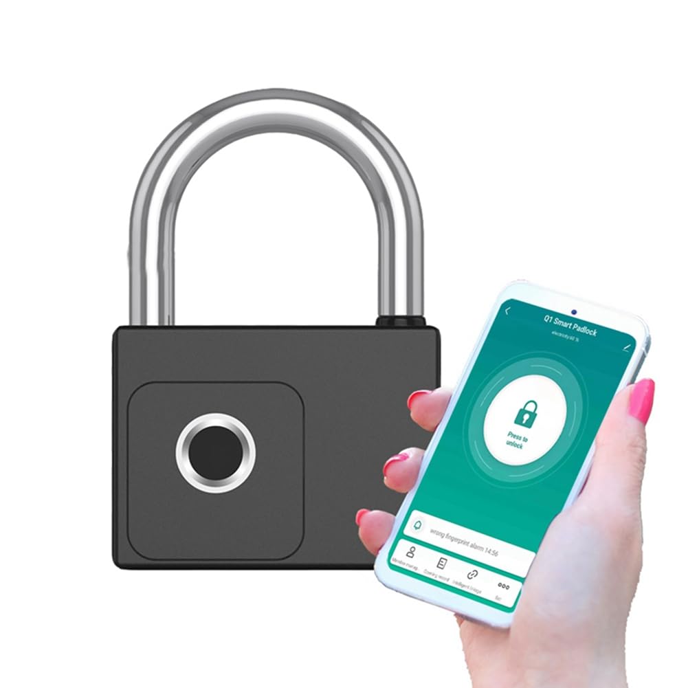 IP66 Impermeabile Tuya APP Remote Smart Lucchetto Lucchetto Elettronico per Impronte Digitali Ampiamente Usato 70 X 104 X 28 mm