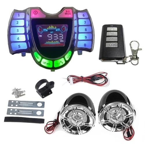 Haut-parleur audio moto pour écouter la radio FM lors de vos balades