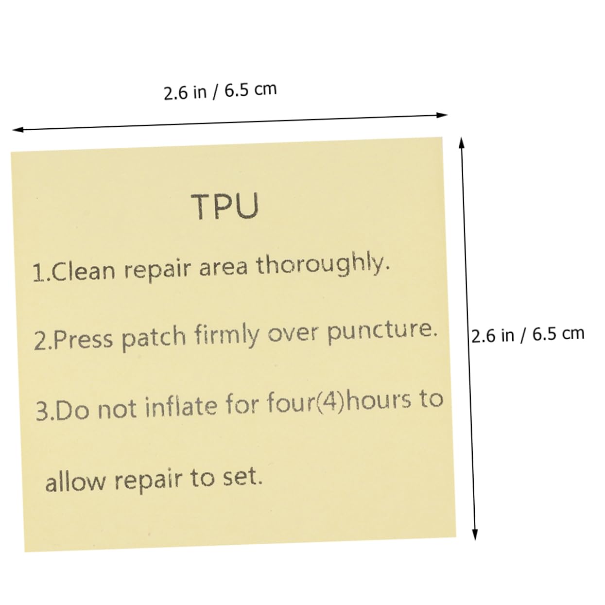 HEALEEP 2 Sets TPU Leak Patch Tape for Inflatables TPU Repair Tape Easy Peel and Stick Leak Repair Kit for Swim Ring Random Color