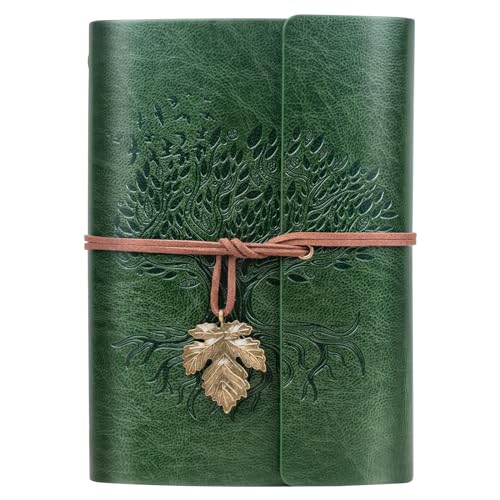 Billtigif PU Leather Journal Notebook, Refillable Travel Writing Journals Diary, Gifts for Women, Men, Teen Girls and Boys, 100GSM Lined Paper,160...