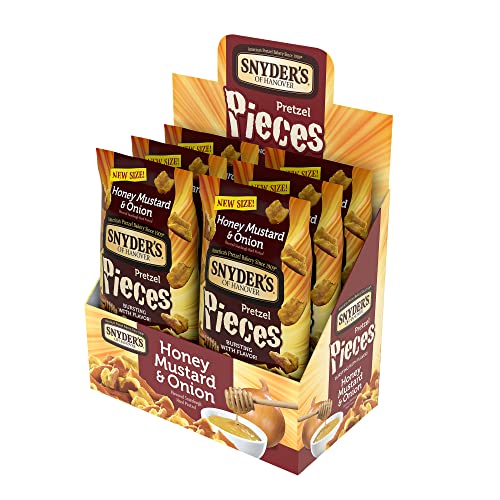 Image of Snyder's of Hanover Pretzel Pieces, Honey Mustard & Onion, 3.25 Oz, 6 Ct