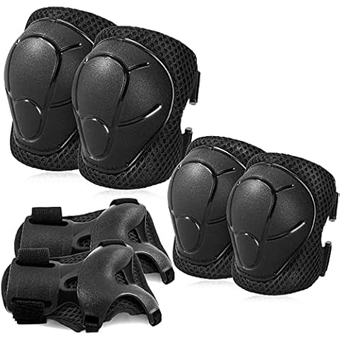 BOSONER Kids/Youth Knee Pad Elbow Pads Guards Protective Gear Set for Roller Skates Cycling BMX Bike Skateboard Inline Skatings Scooter Riding Sports Cover