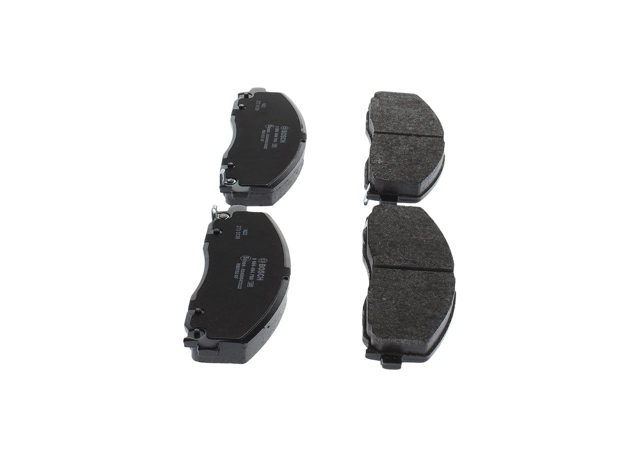 Bosch BP1943 - Pastiglie Freni Auto, Asse Anteriore - Qualità Bosch - Riduzione del Rumore e della Polvere - Certificazione ECE-R90 - Senza Rame - 1 Confezione da 4 Pastiglie - Con Accessori