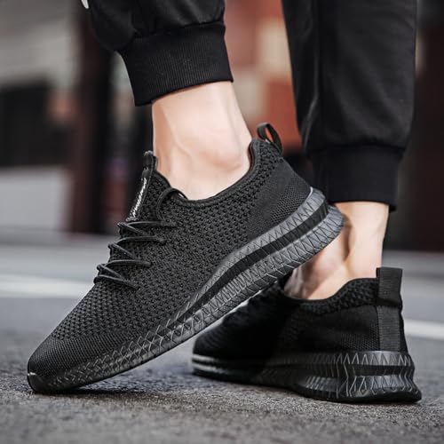 XKOWUO Running Shoes for Women Slip On Tennis Walking Sneakers Sport Fashion Casual Workout Gym Athletic Hiking Nurse Non Slip Lightweight Breathable Trainers Black US Size 8 β image 2