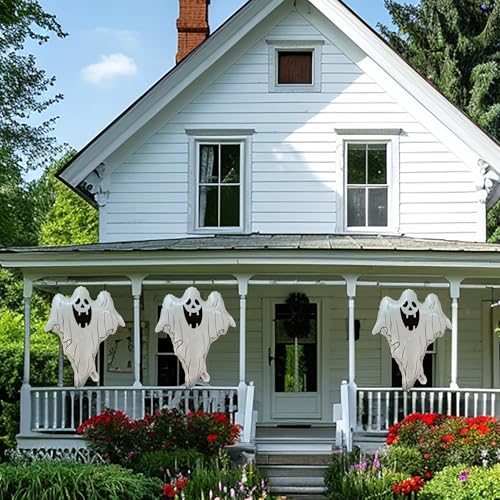 Bashout Halloween Ghost Balloons, 3 Pcs Large Balloons For Halloween, Halloween Themed Party Decoration thumb #3