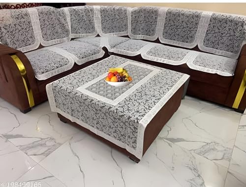 Image of L Shape Sofa Covers 7 Seater - Premium Furniture Protector Set for Living Room, Durable & Stylish, Fits Most L Shaped Sofas