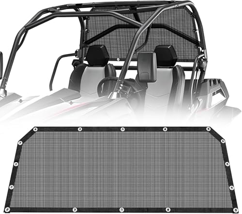 Rear Window Net for 2020-2025 UTV Compatible with RZR PRO XP 4, Pro R, Turbo R, Soft Mesh Windshield Shield, Airflow Protection Against Dust and Debris,Durable PVC Material
