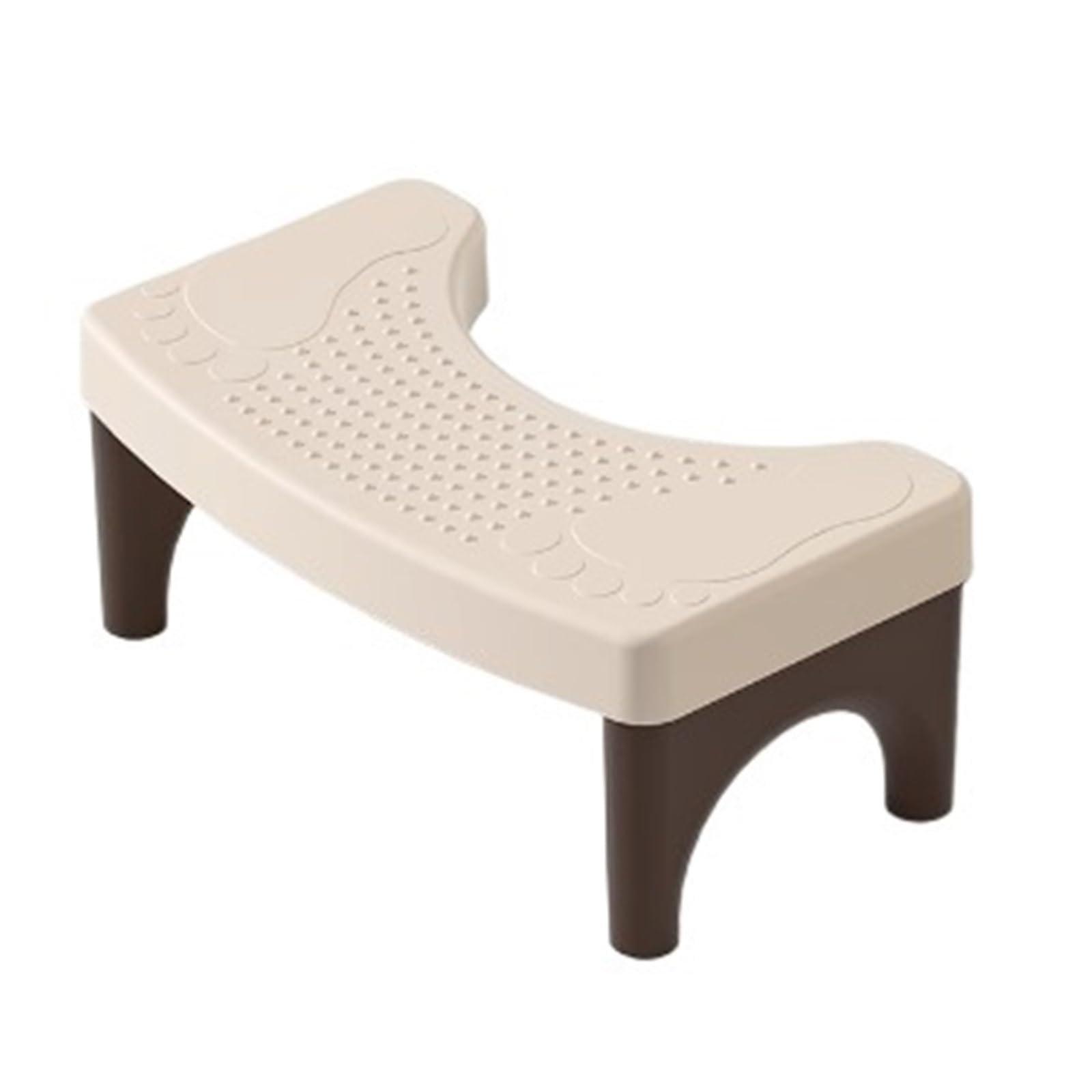 Töpfchenhocker for Kacken, Kunststoff, Badezimmer-Fußstützenhocker, einfache Aufbewahrung, rutschfester Toilettenhocker for Erwachsene, vielseitig einsetzbar, for Wohnzimmer, Eingangsbereiche(D)