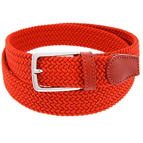 Charmoni - Sienna - Ceinture femme tressée - élastique et cuir synthétique - boucle en acier...