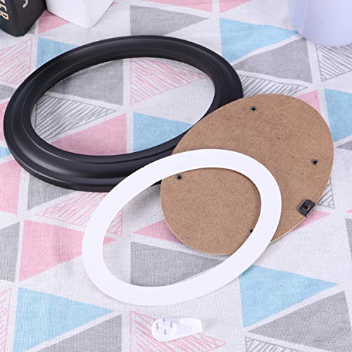 Ifundom Oval Picture Frame, Black Oval Wood Picture Frames, 8. 6X7 Photo Picture Frames, Classic Oval Wood Oval Frames With Mounting Screws And Hooks #TOP5