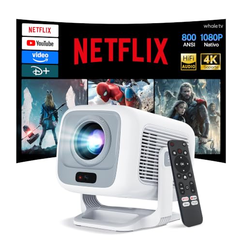 Miniatura 7 de [Compatible con Netflix] Proyector Inteligente 1080P Nativo, Android 13