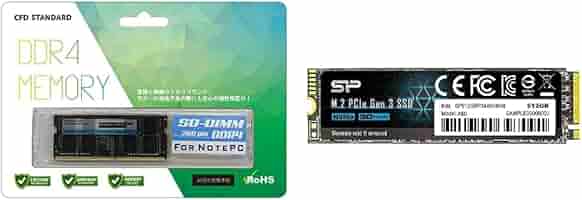 Amazon | 【セット買い】CFD販売 ノートPC用メモリ DDR4-3200