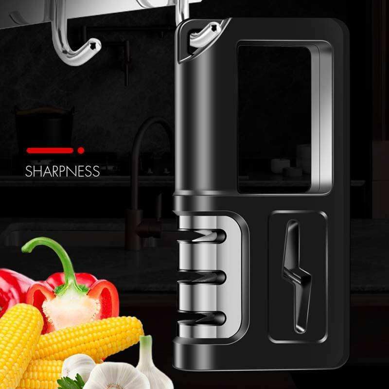 Knife Sharpener 4-in-1 Kitchen Knife and Scissors Sharpening Tool Premium Kitchen Knifes Sharpeners professional knife sharpening kit knife blade sharpener