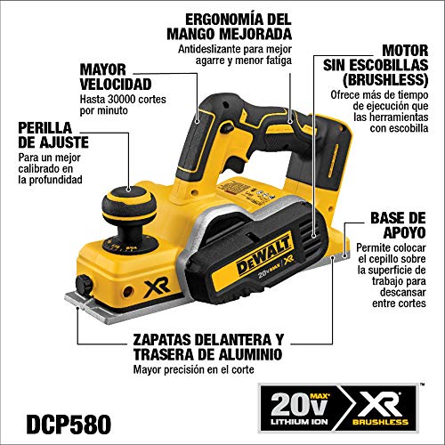 DEWALT DCP580B 20V MAX Brushless Planer (Tool Only)