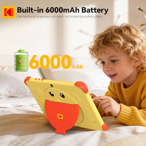 KODAK 10.1 Inch Android 15 Kids Tablet, 12GB RAM+64GB ROM(1TB Expand) Tablet for Kids, 6000mAh Battery, Parental Control, Goodeye Protection, 5G WiFi, Type-C - image 7