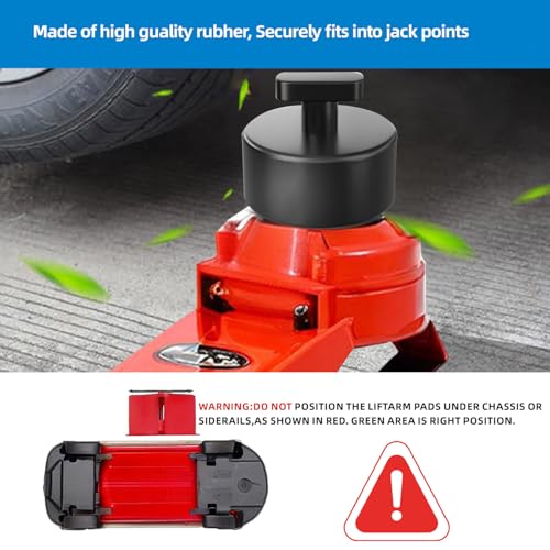 Image of 4 Floor Jack Pads for Corvette Lifting Pads, Heavy-Duty Rubber Lifting Pads for top, Compatible with2011,2017,2018,2019,C5, C6, C7, C8 Corvette Jack Rubber Jack Point Pads
