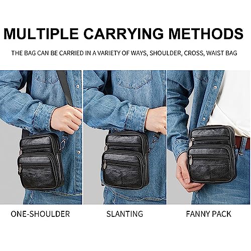 Custodia a Tracolla in Pelle per Cellulare Uomo