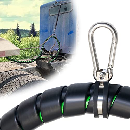 Boeray 12Ft 3 In 1 Air Lines For Tractor Trailer Freightliner Abs Air Brake Lines Tractor Truck Glad Hand Air Hose #TOP6