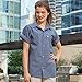Uncommon Threads Unisex Utility Shirt 5 Button 65/35, Steel, X-Large
