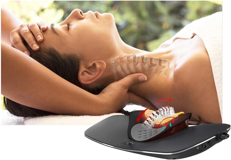 Deluxe Home Cervical Traction Device (4 in 1) – Helps Relieve Pain from Neck Aches, Cervicalgia, Degeneration of disc, Spondylosis and More - Best Gifts for Women/Men/mom/dad.