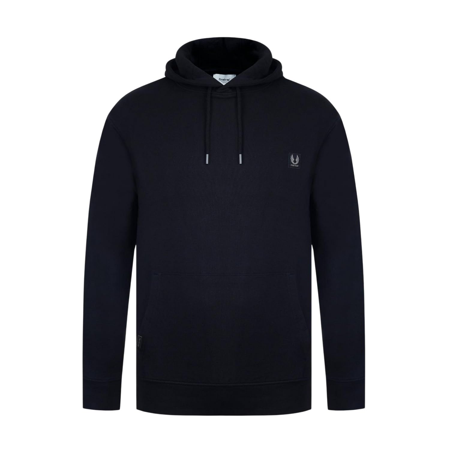 Firetrap Mens Core Hoodie Long Sleeve Cotton Black S