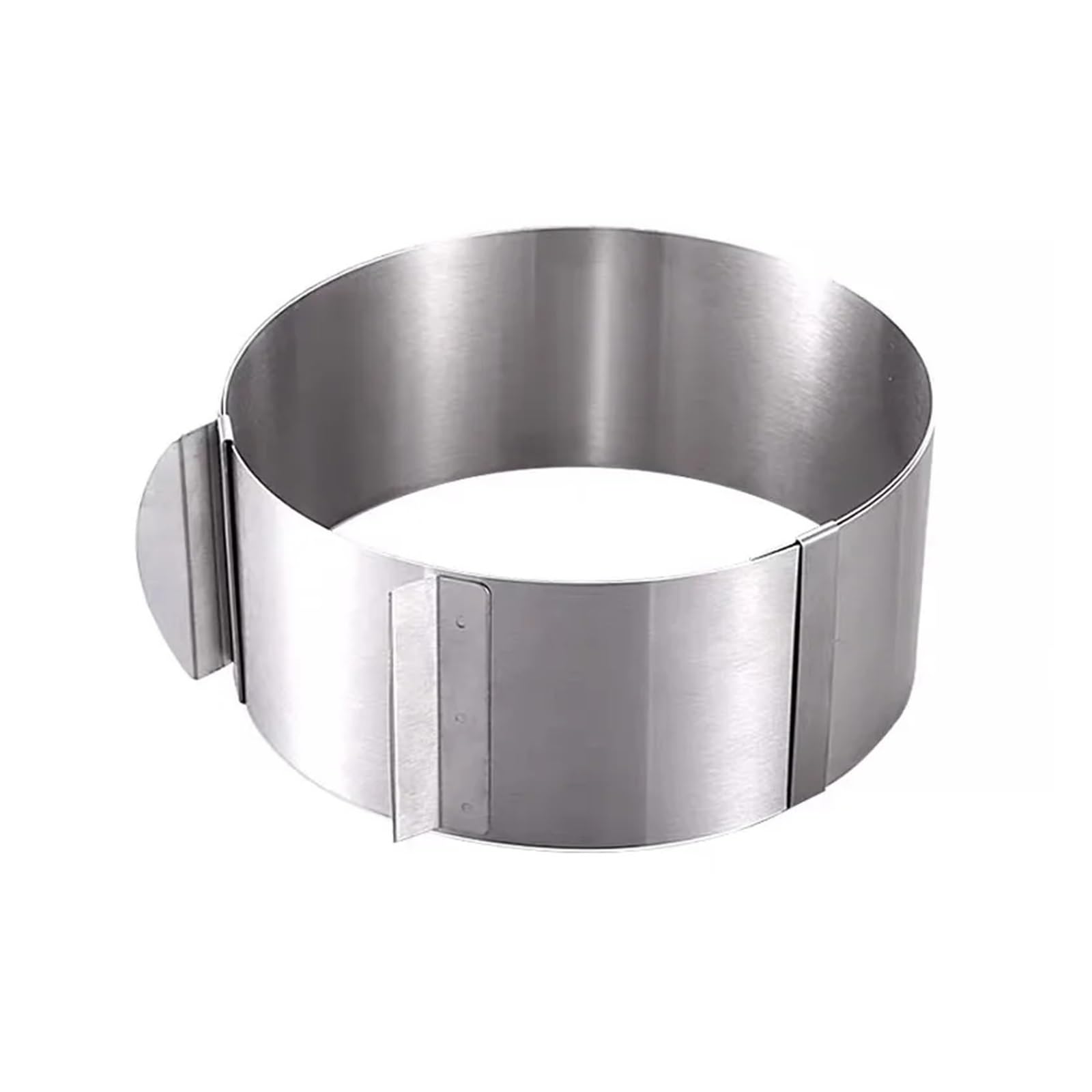 Edelstahl Mousse Ring 6-12 Zoll Edelstahl Skalierbarer Mousse-Kreis Einstellbarer Kuchenkreis Backform Haushaltsküchenwerkzeuge Zubehör