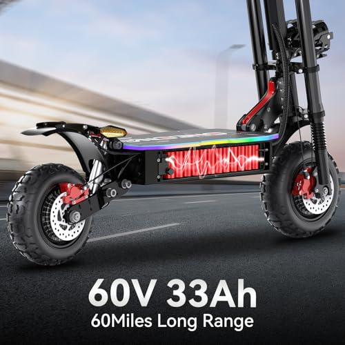 Electric Scooter for Adults, 55MPH Max Speed, 60Miles Range,