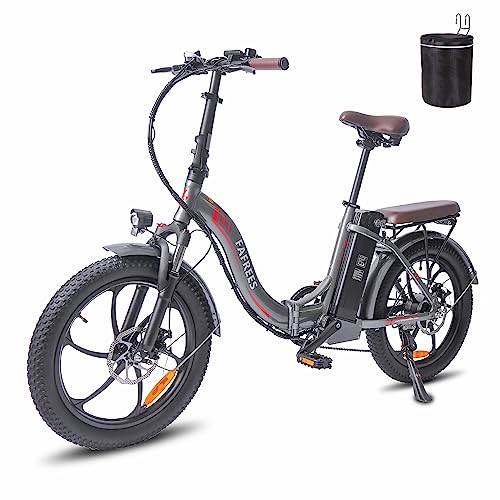 Fafrees Oficial Bicicleta Eléctrica F20 Pro, Bici Eléctrica Plegable De 20 Pulgadas Unsex Adulto, Motor 250w Batería 18ah, Alcance 70-130km, Gris Fafrees Oficial Bicicleta Eléctrica F20 Pro, Bici Eléctrica Plegable De 20 Pulgadas Unsex Adulto, Motor 250w Batería 18ah, Alcance 70-130km, Gris