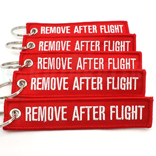 Rotary13B1 Remove After Flight Keychain - Red - 5pcs