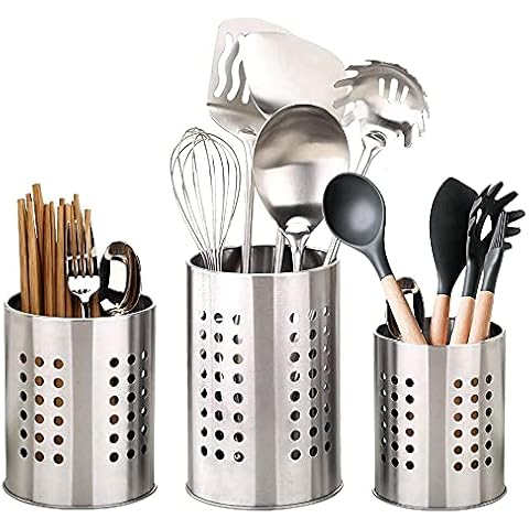 Soporte Cubiertos Cocina Acero Inoxidable Cover