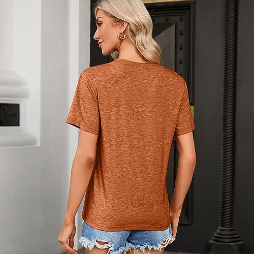 Image of Women's Casual Warning Girls Trip in Progress T-Shirt Casual Crewneck Short Sleeve Graphic Tee
