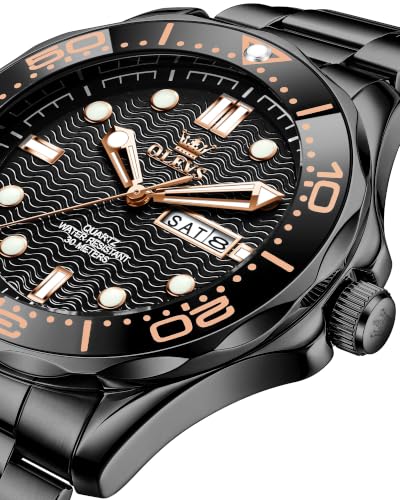 Image of OLEVS Watches for Men Luxury Dress Wirst Watch Gift | Large Dial,tainless Steel,Waterproof,Luminous,Watch Gift